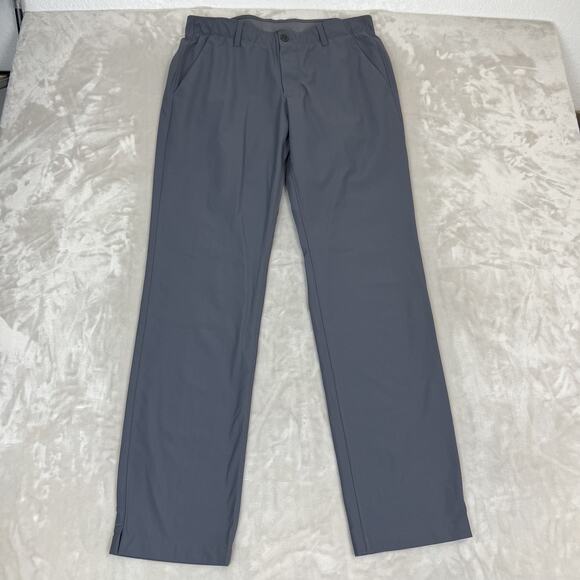 Under Armour Pants Mens 34x34 Gray Threadborne Microthread Golf Performance - Picture 1 of 13